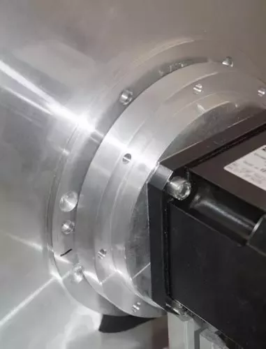 mar345 detector: fast spinning motor with high precision rotation encoder